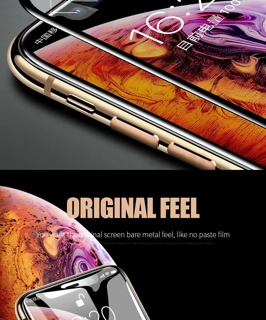10D Защитное стекло для IPhone 6 6s 7 8 Plus XR X стекло полное покрытие для IPhone Xs Max защита экрана закаленное стекло