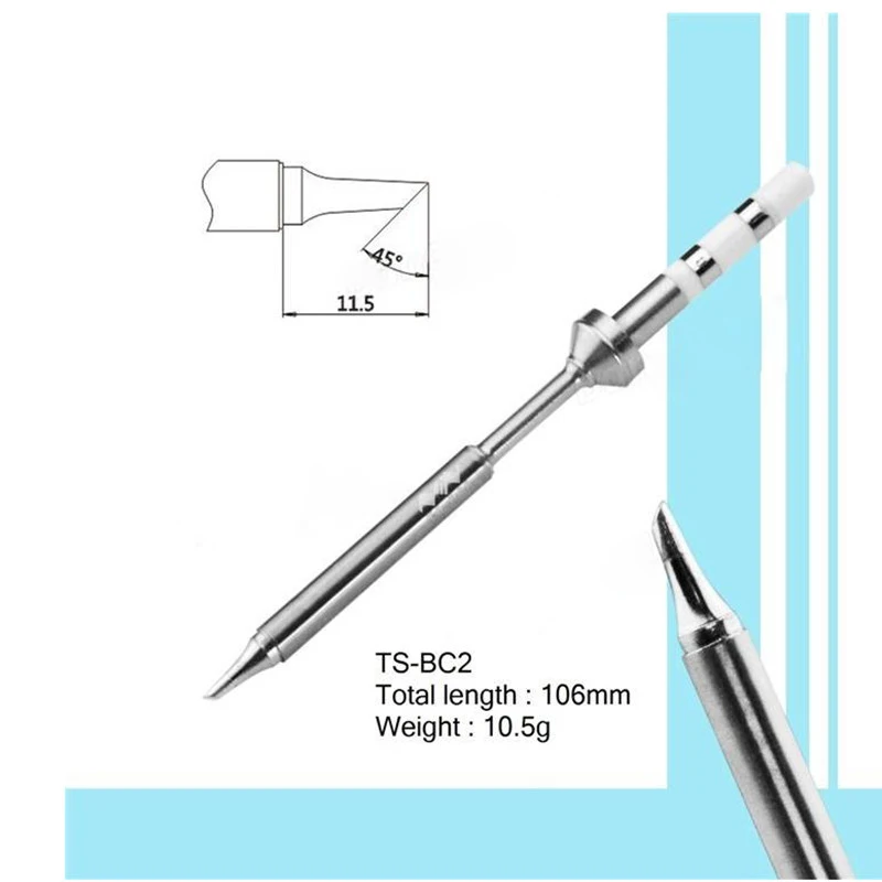 Оригинальный Запасной наконечник паяльника для цифрового ЖК TS100|tip for soldering|tip