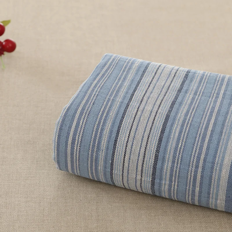 Окрашенная в пряже хлопчатобумажная ткань дышащий светильник полосатая одежда