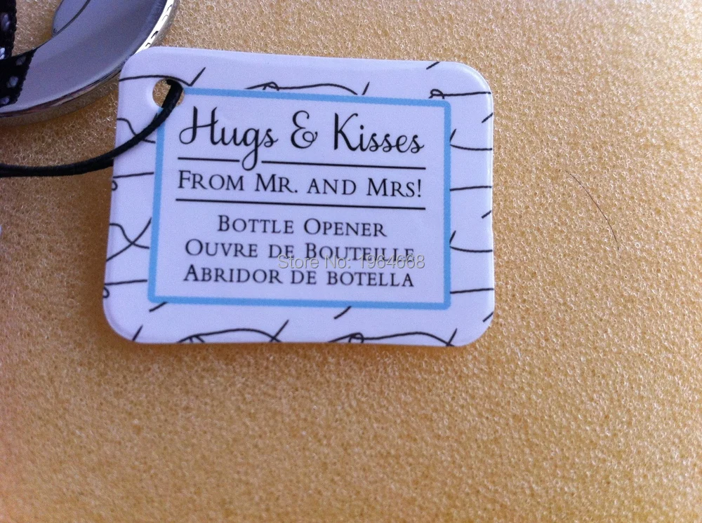 

wedding party favor gift and giveaways for guests--"Hugs & Kisses from Mr. & Mrs"Chrome XO Bottle Opener 80pcs/lot souvenir