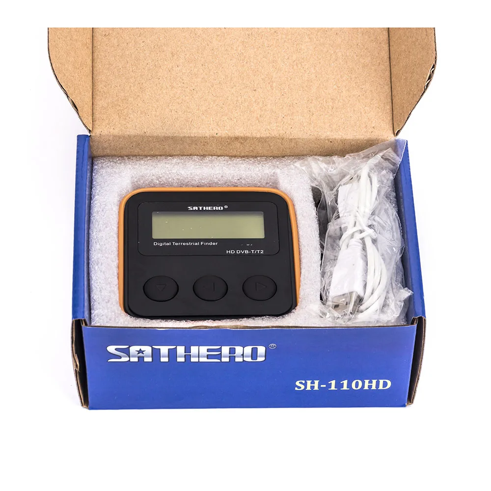 SATHERO SH 110HD Meter DVB T устройство поиска сигналов наземных станций HD Digital T2 better