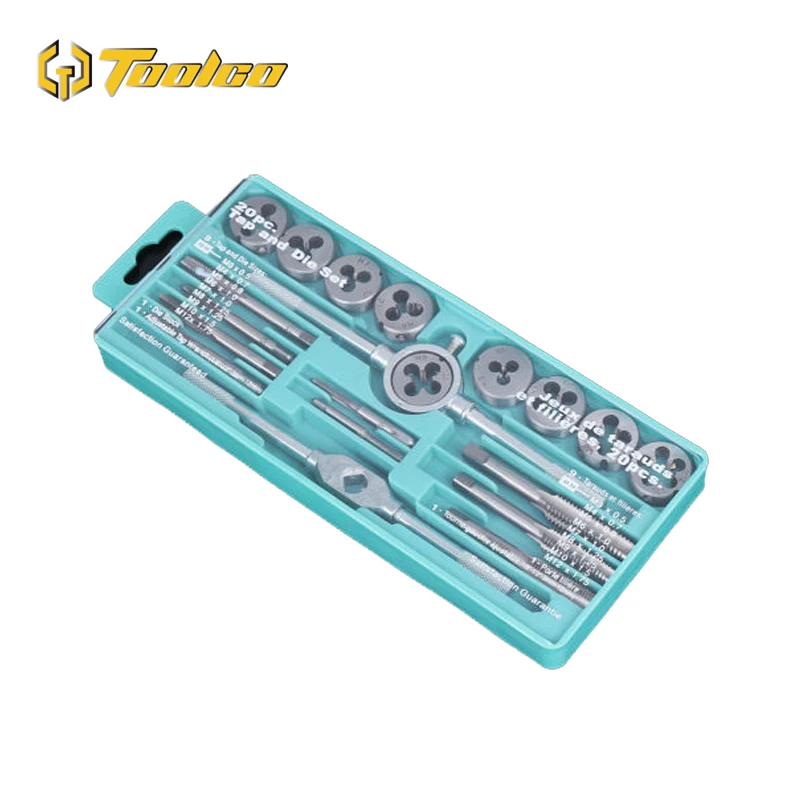 Toolgo 20 шт набор штампов из легированной стали 1/16 '' 1/2'' NC резьбовые вилки