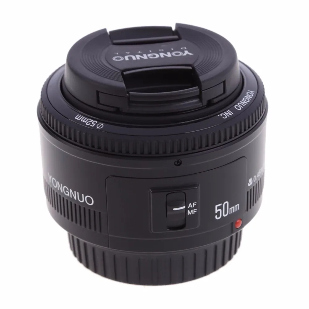 YONGNUO 50 мм YN50MM F1.8 для Canon объектив с фиксированным фокусом большой диафрагмой