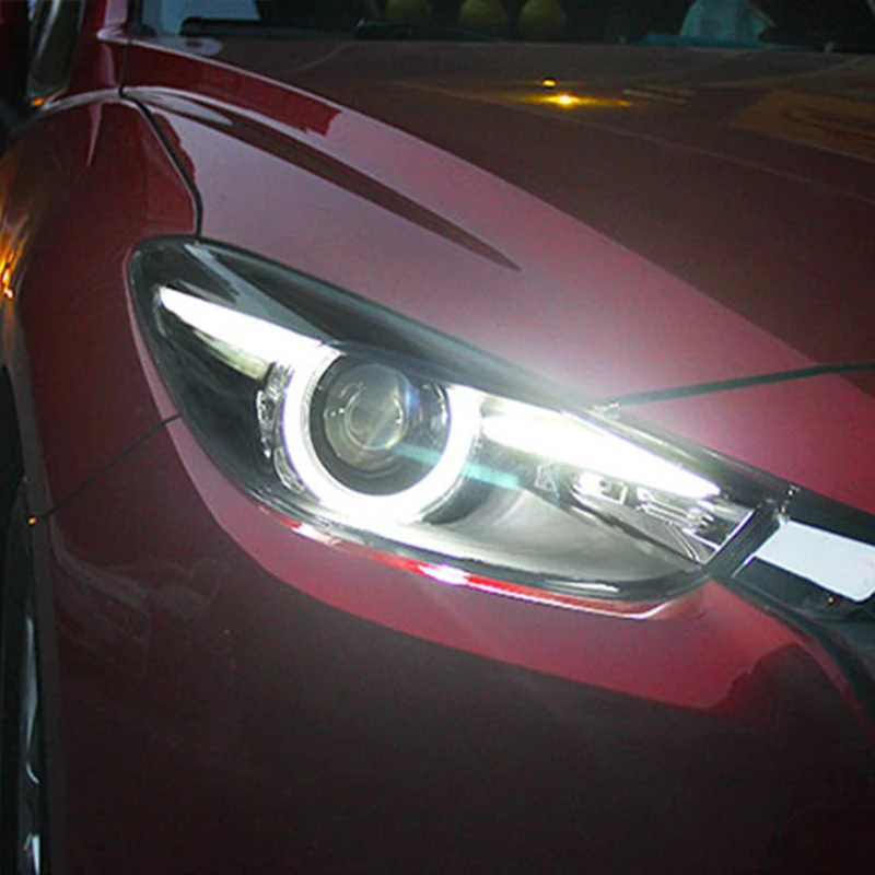 Светодиодный ные фары для Mazda 3 Axela 2017 2019 светодиодный двойные ксеноновые линзы