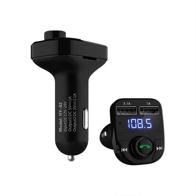 LCAV Car Bluetooth Charger FM Transmitter MP3 Radio Player With Dual USB Voltage LED Display TF Card Music HandFree Kit | Автомобили и