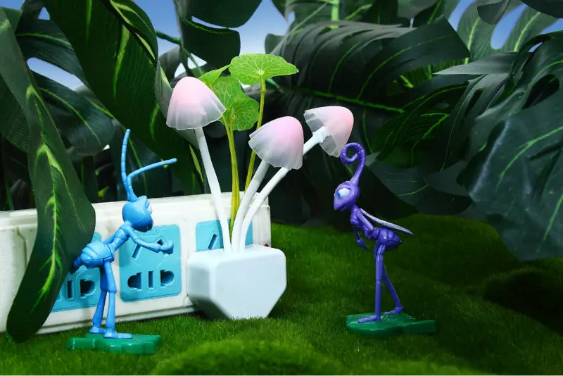 Новинка ночник с европейской и американской вилкой Индукционная лампа-грибок