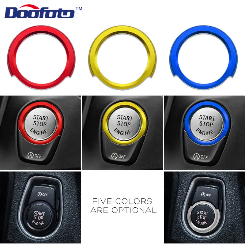 

Auto Engine Start Stop Lgnition Ring Interior Decor Covers For Bmw 1 2 3 4 Series X1 F48 F32 Car Styling accessories