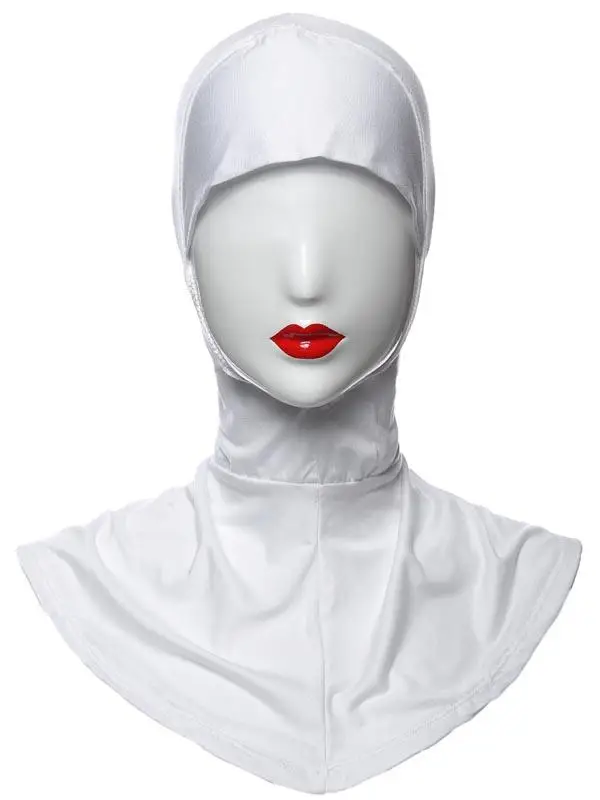 white Bone Bonnet мусульманский хиджаб для женщин под шарф Кепка для шеи крышка для внутренней головы одежда мода Amira Niquabs головной платок Hijabs простой - Цвет: white