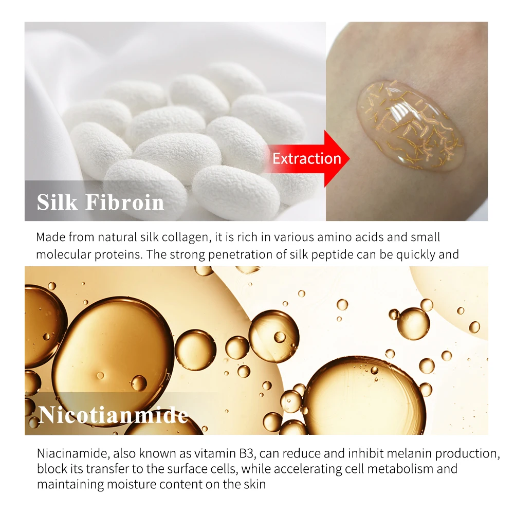 Сыворотка LANBENA Gold Silk ампула коллагена для удаления меланина осветления и