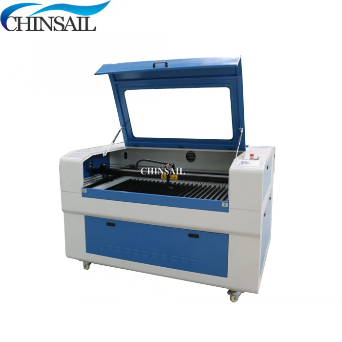 Top quality!! 1290 1390 laser cloth cutting machine with blade table for sale |