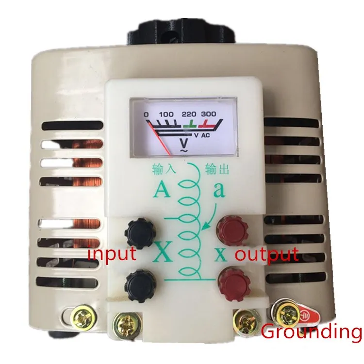 Напряжение регулятор 500W Полный Медный TDGC2-0.5KVA однофазный 220V выход 0-300V