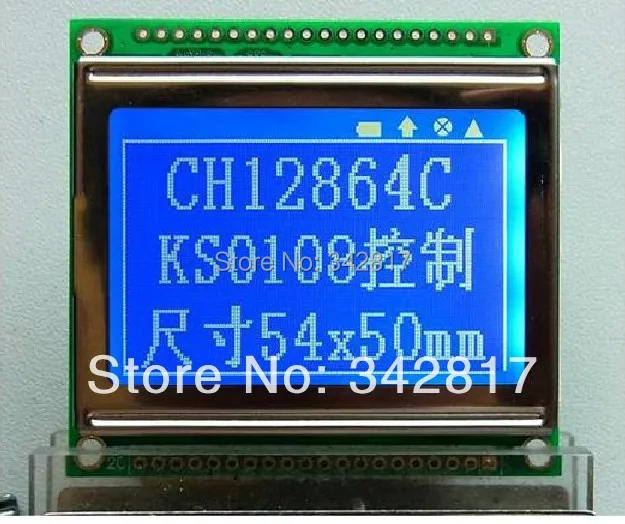 5В 12864 128x64 54 мм x 50 точечный цветовой модуль ЖК дисплея с подсветкой|lcd display module|display