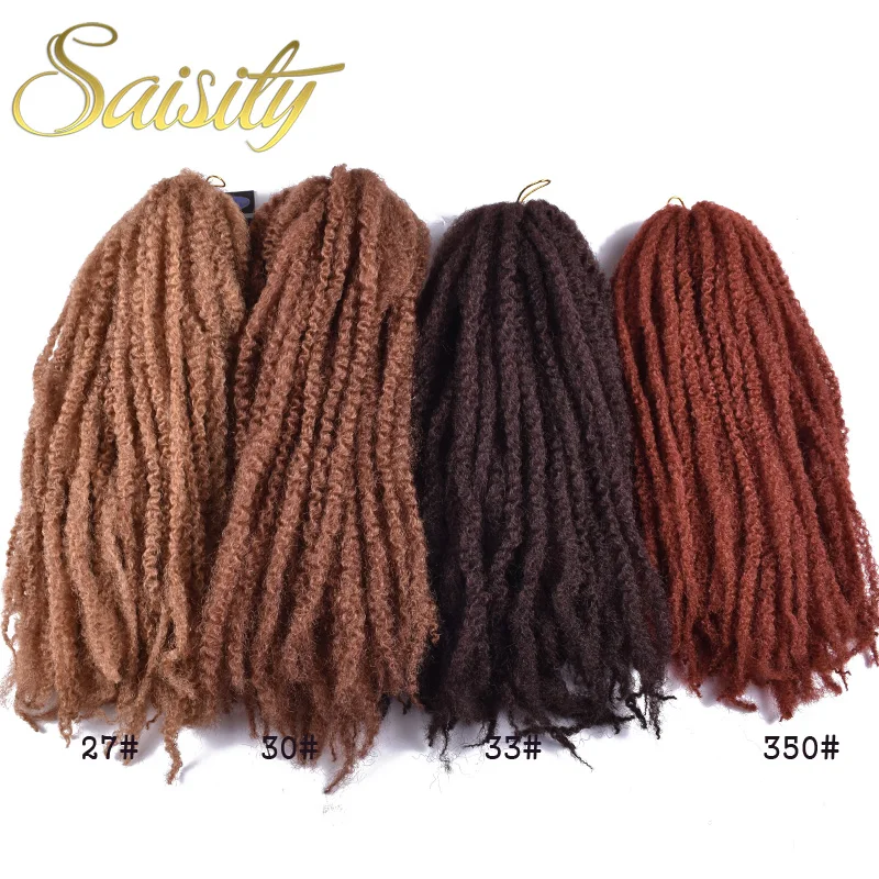 Saisity Омбре Marley косички для плетения крючком синтетические волосы кудрявые афро