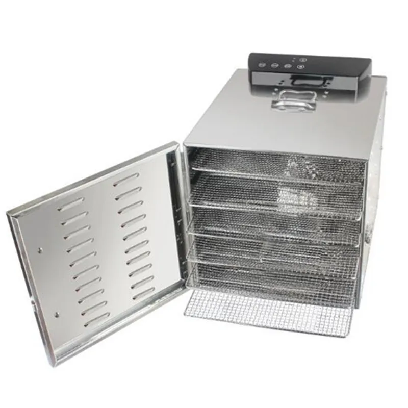 Домашний Дегидратор из нержавеющей стали 6 пищевые лотки закуски сушилка для