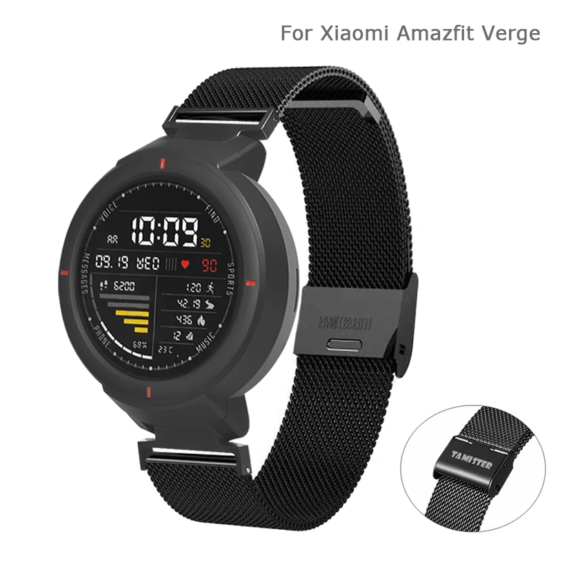 Metal Strap for Xiaomi Huami Amazfit Verge Watch Band Stainless Stell Replacement Band Bracelet for Amazfit Verge 3 Wristband
Metal Strap for Xiaomi Huami Amazfit Verge Watch Band Stainless Stell Replacement Band Bracelet for Amazfit Verge 3 Wristband