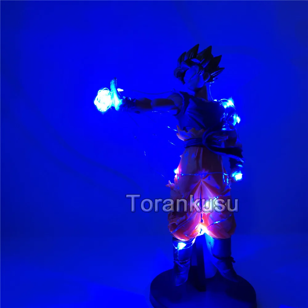 Фигурка "Dragon Ball" Солнце Гоку DIY свет модель фигурки Аниме Драконий жемчуг Z Супер Саян Гоку ПВХ коллекционные игрушки для детей