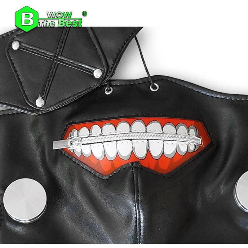 Токийская маска вурдалака повязка Аниме Косплей Kaneki Ken Регулируемая Молния|ken