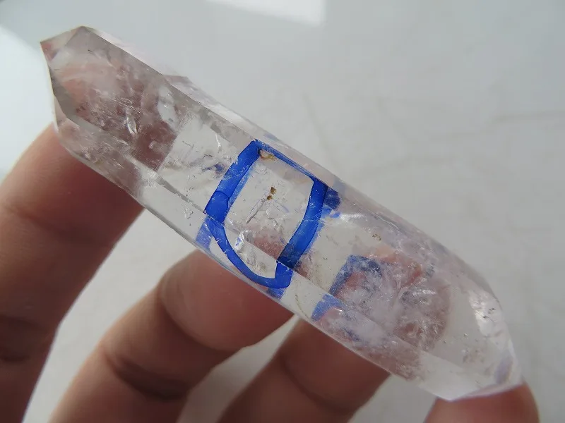 Натуральный кристалл кварца алмаз херкимера W 2 движущихся пузырек энгидро 19g +