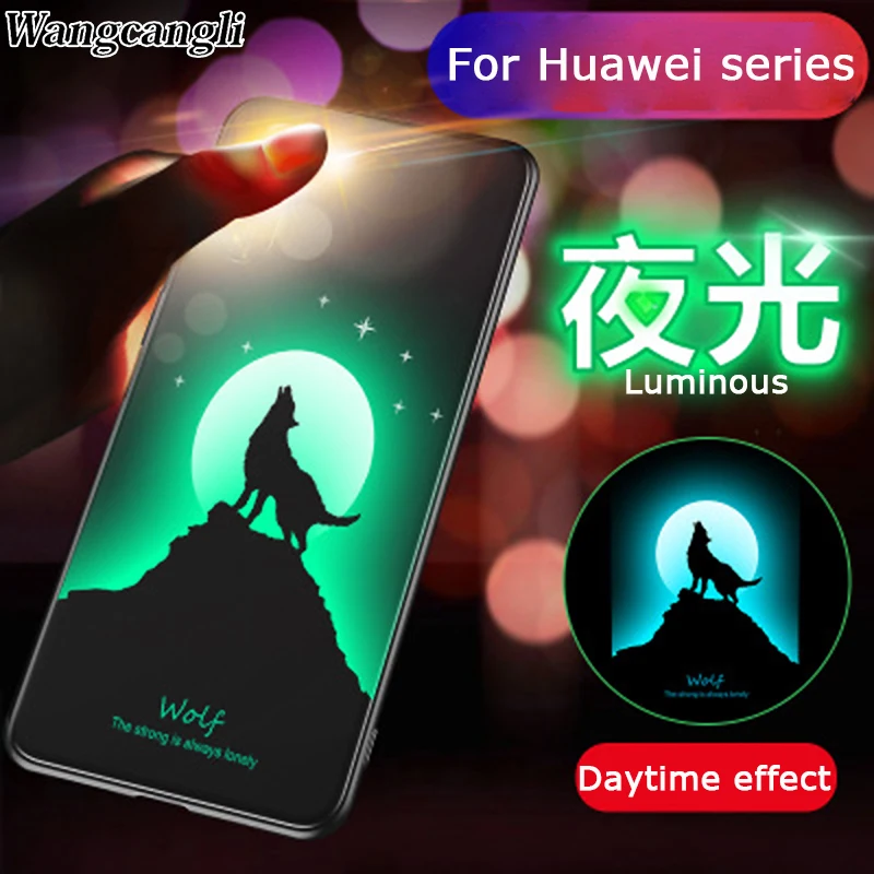 Huawei P20 Lite чехол Световой волк Cose для huawei Pro P10 Honor 10 Звездное Небо звездное Мягкие TPU