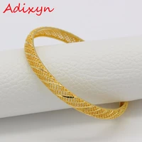 adixyn new diameter 6 5cm6 8cm ethiopian bangles for women gold color dubai wedding african bracelet arab jewelry gifts n1811