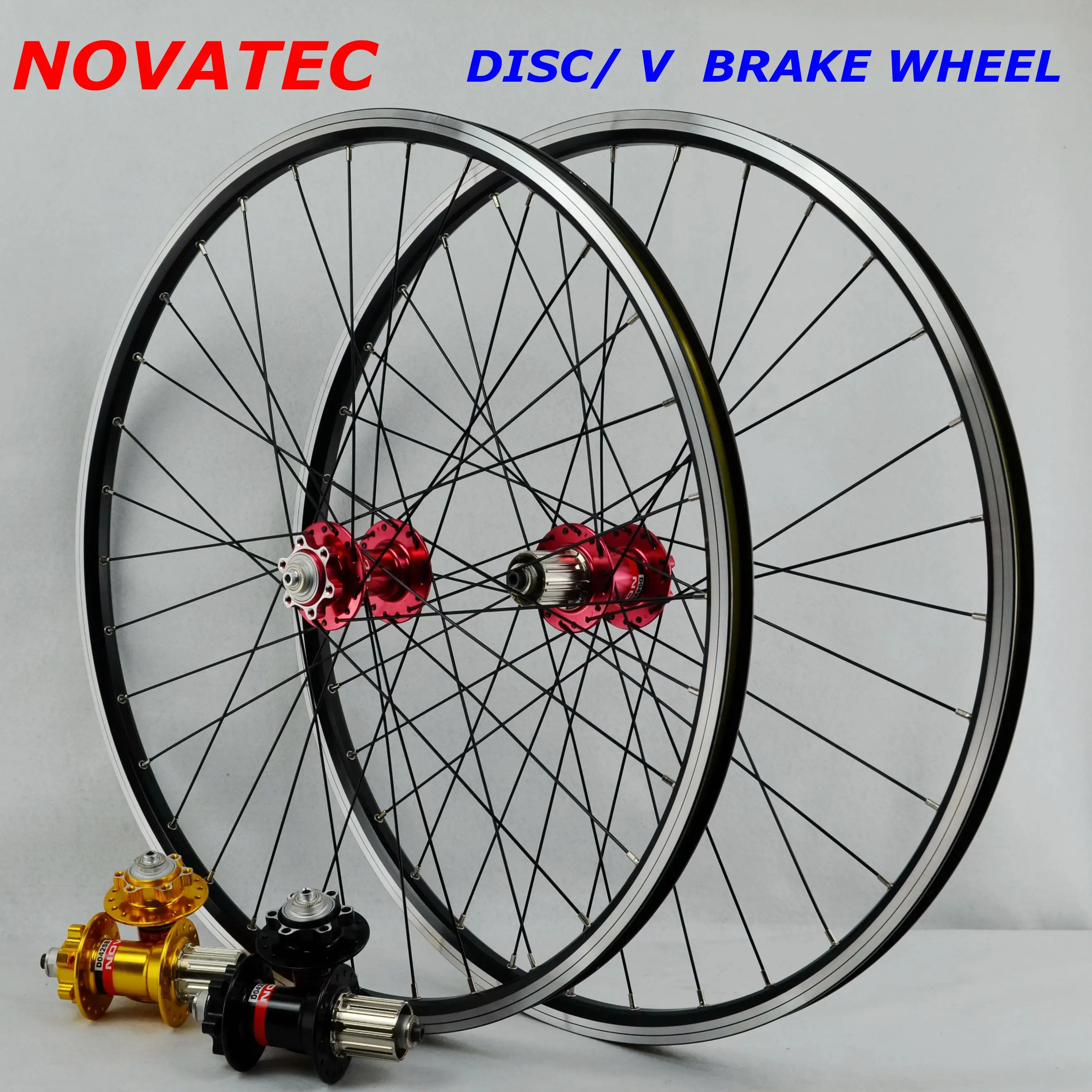 MTB колеса 26 колеса с Novatec ступицы четыре подшипника Joytech 041/042 32 отверстия колеса горного велосипеда для 7-8-9-10 скоростной кассеты