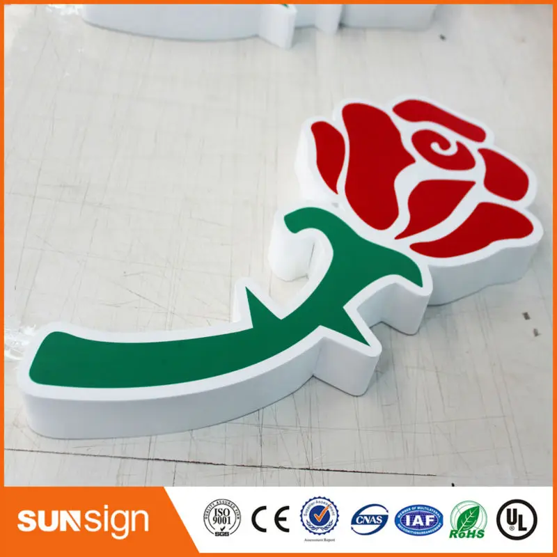 Hot sale storefront advertising acrylic led channel letter signs