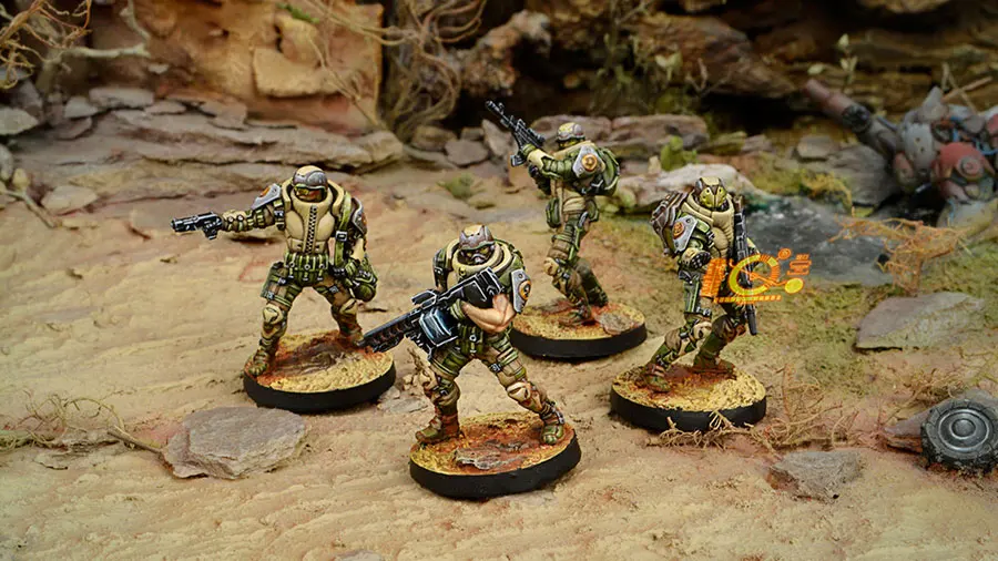 [Loong Way Miniatures] Corvus Belli Infinity 0606 DJANBAZAN тактическая группа 32 мм Металлические