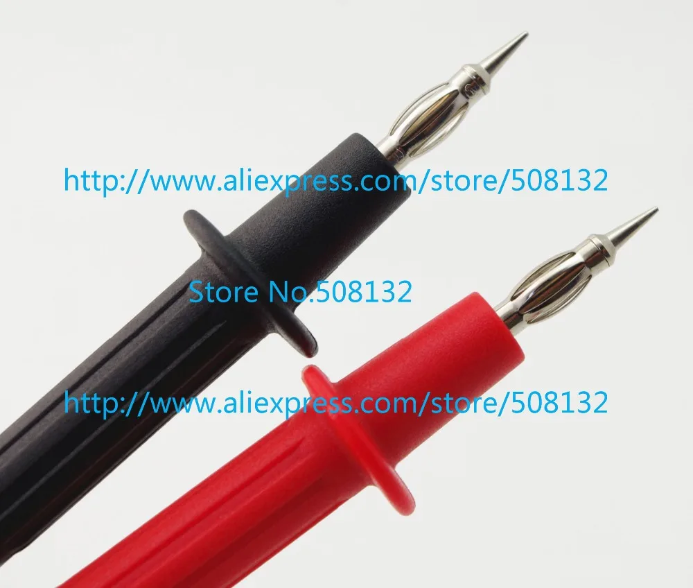Наконечник фонаря угловой 4 мм разъем банана красный/черный силикон для