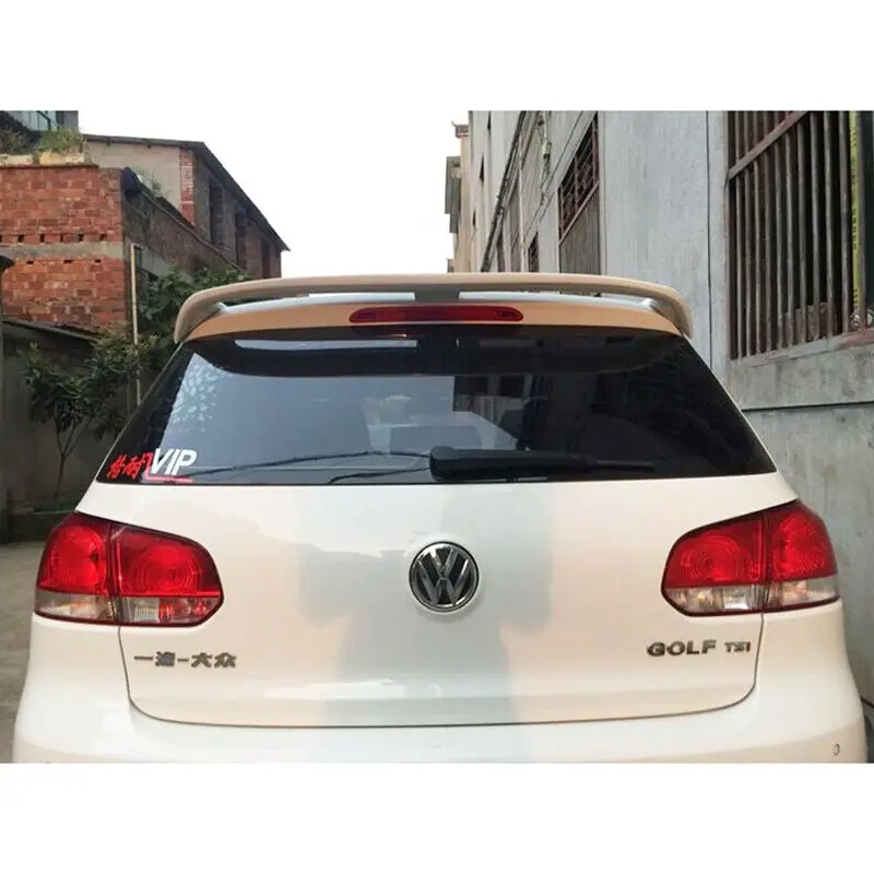 Для volkswagen golf mk 6 спойлер 2010-2013 модель свет высокое качество абс материал заднее