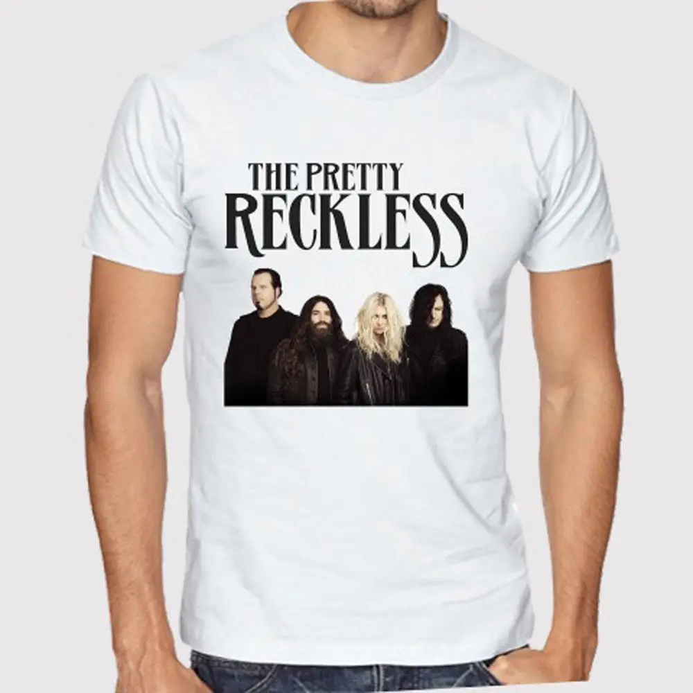 The Pretty Reckless Rock Band Tour Мужская белая футболка Размер S до 3XL брендовая Футболка с