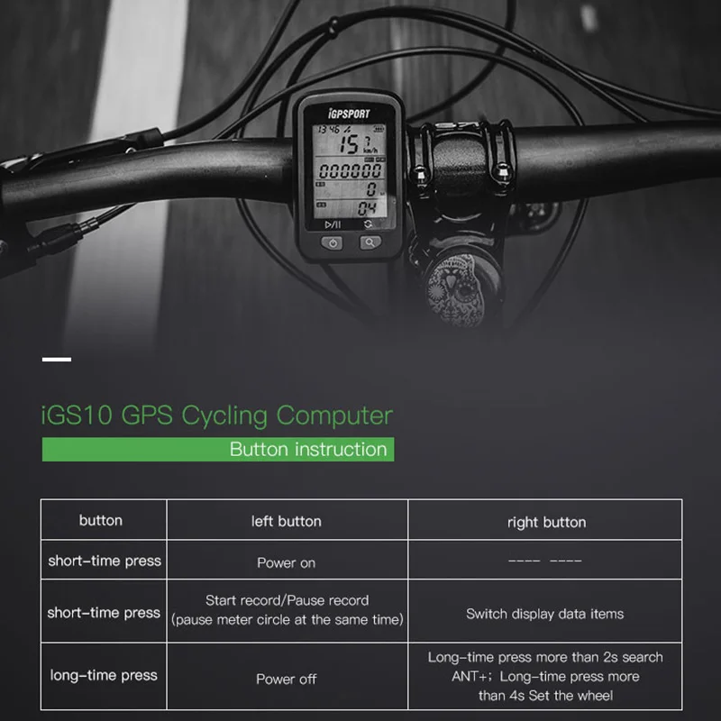 В наличии iGS10 Спидометр Heigh чувствительный gps велосипедный компьютер I ORT MTB