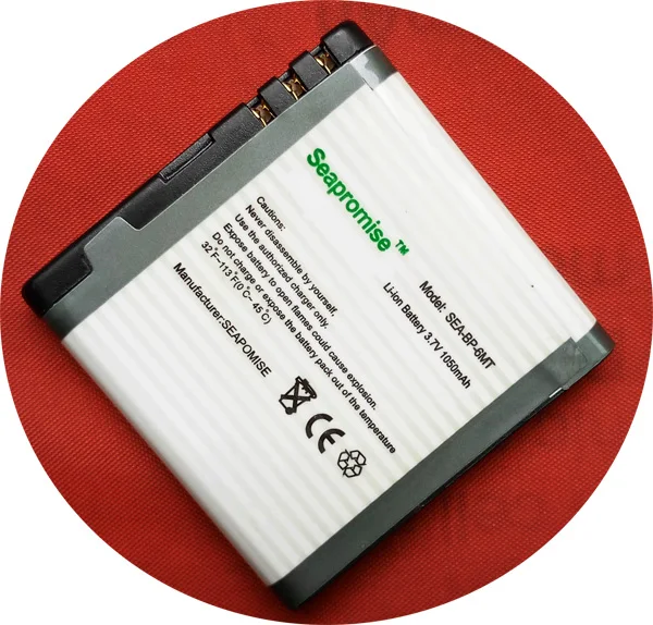 Оптовая продажа 10 шт батареи мобильного телефона BP 6MT BP6MT для nokia N81 6720C E51 N82