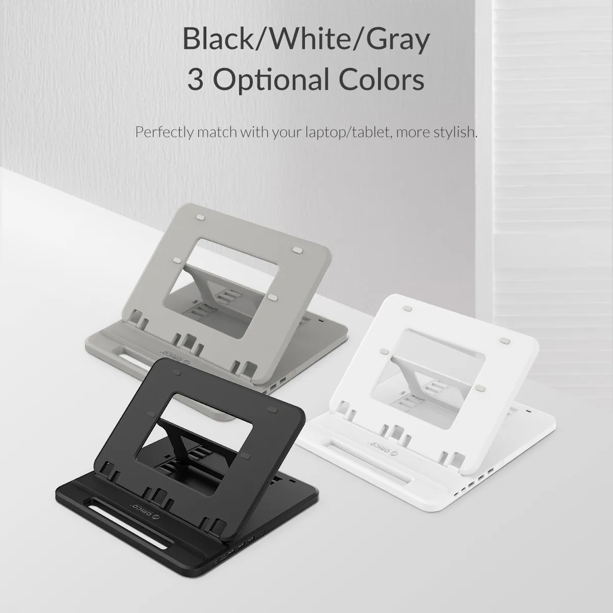 Складной держатель для планшета ORICO подставка ноутбука с 3 портами USB 0 док станция