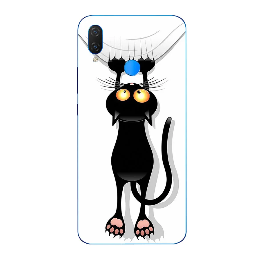 Для huawei P Smart Plus 6 3 дюймов чехол мультфильм силиконовый мягкий защитный для