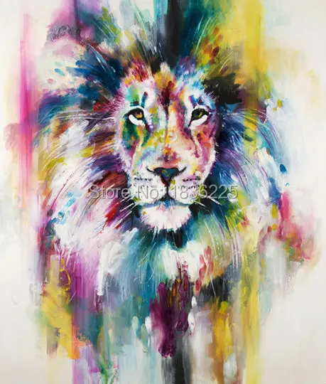 handmade Modern Oil Painting On Canvas Unique Gifts for lions King The Frameless Painting By painter Picture Home Decoration