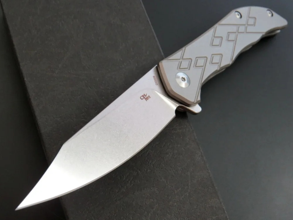 CH CH3008 D2 blade TC4 складной нож с рукояткой из титанового сплава походный тактический