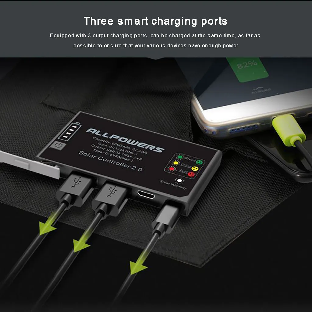 2019 новая горячая распродажа портативное зарядное устройство ALLPOWERS 5V 15W с двумя TYPE