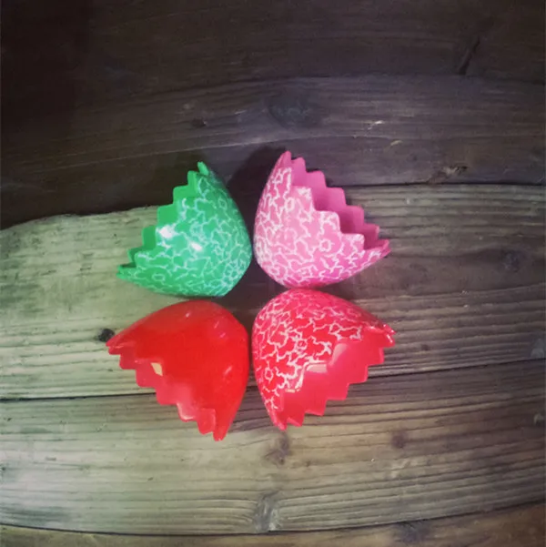 Цветочные горшки из разноцветной скорлупы романтичные садовые керамические