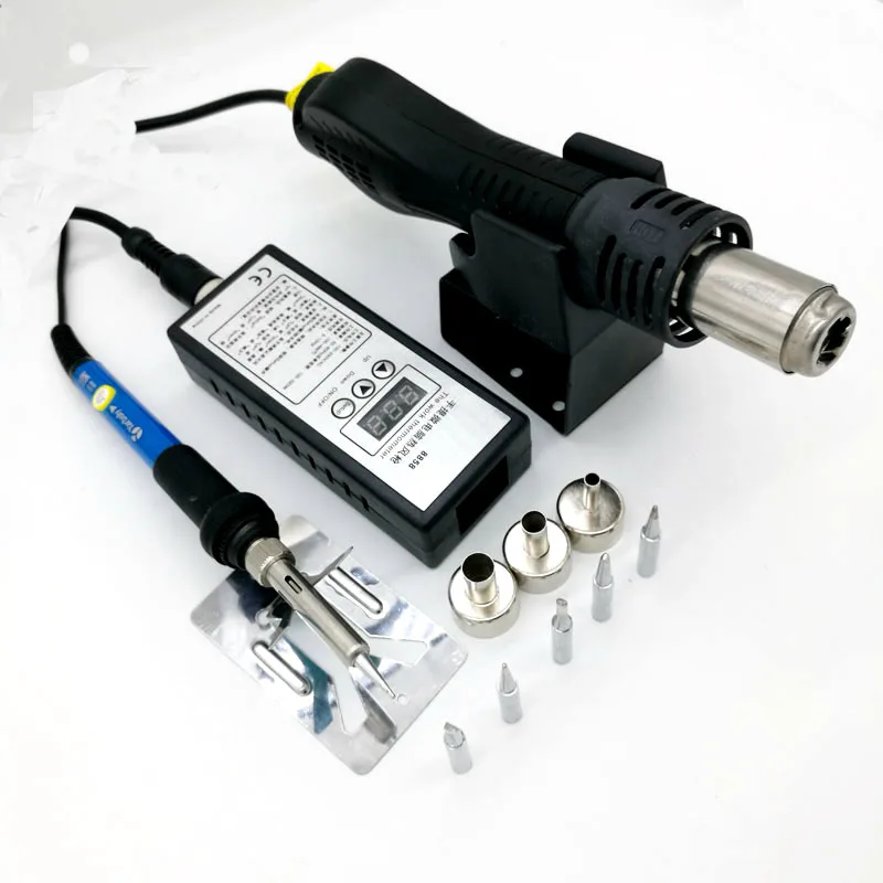 60 Вт Регулируемая температура Электрический Сварочный припой паяльник + 8858 BGA