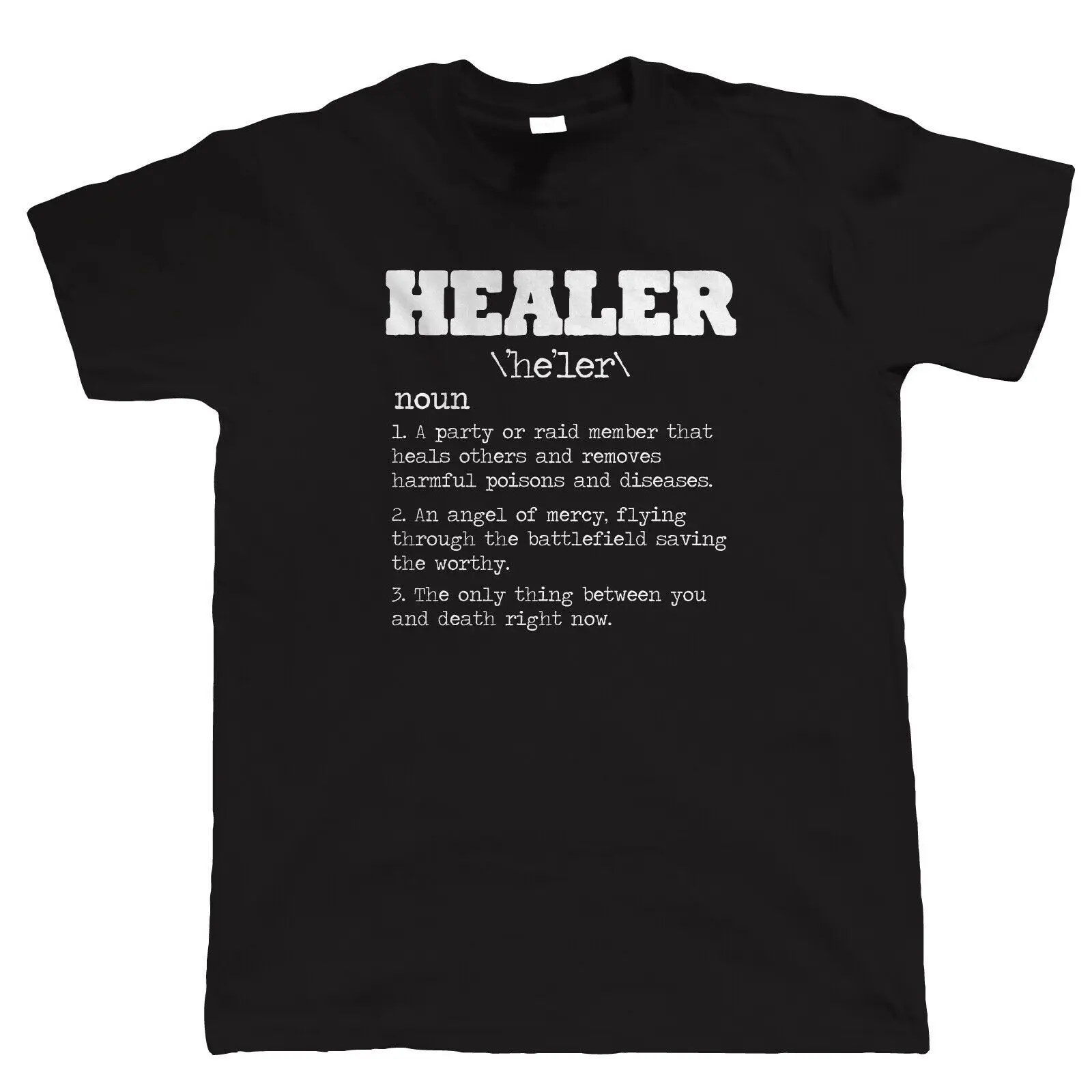 Healer RPG Gamer Футболка видеоигра MMORPG PC WoW Horde Alliance Rogue|Мужские футболки| |