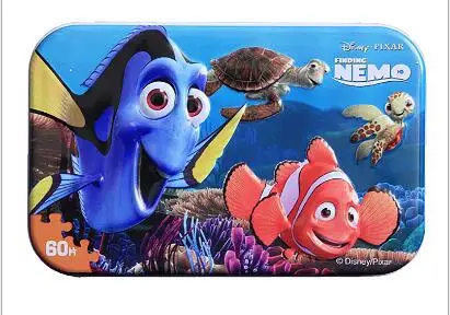 Finding Nemo Marvel, Мстители, Человек-паук, автомобиль, Дисней, головоломка, игрушка, детские деревянные пазлы, детские развивающие игрушки для детей, подарок - Цвет: Finding Nemo