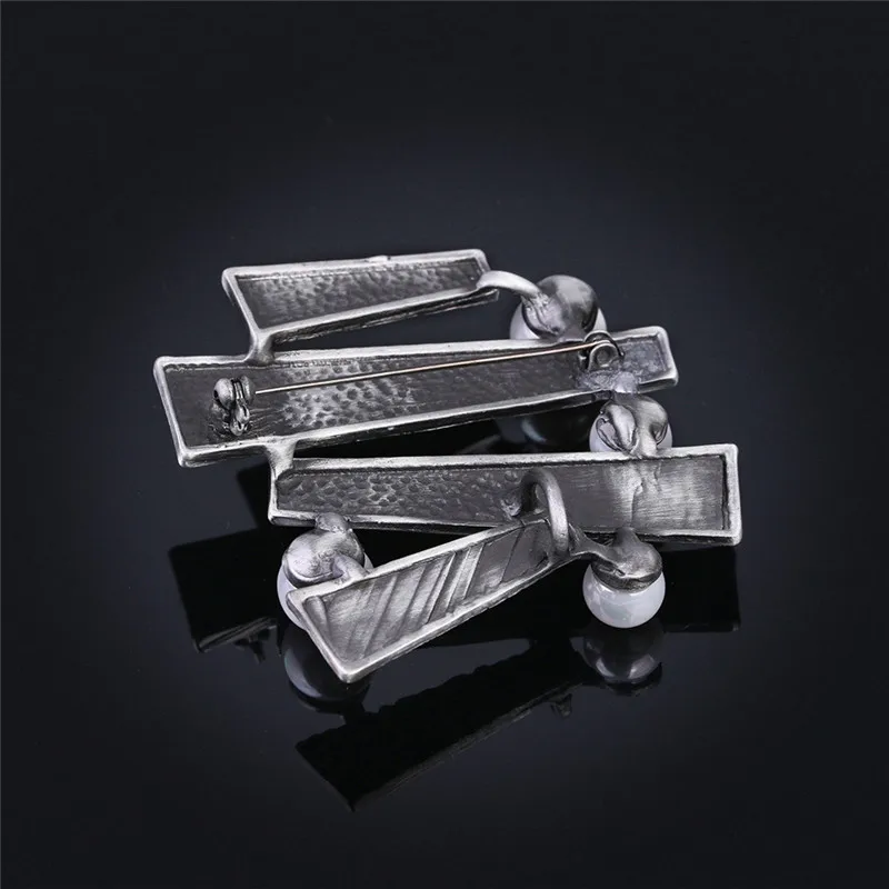 Женская Винтажная брошь значок с искусственным жемчугом|brooches for women|geometry broochbrooches