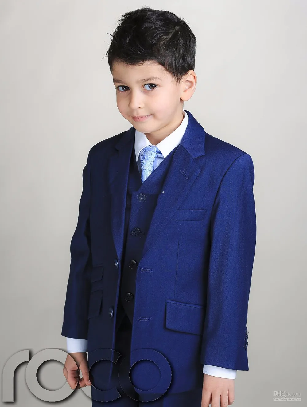 Индивидуальный пошив официальный костюм для мальчиков детский полосатый с двумя