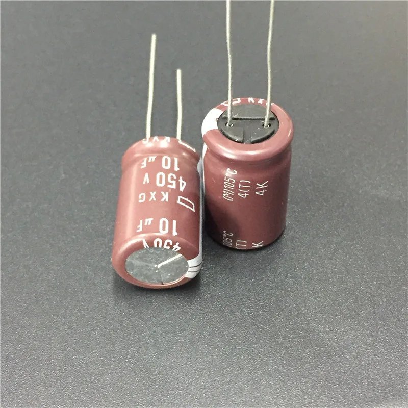 5pcs 10uF 450V NCC KXG Series 12.5x20mm Long Life High reliability 450V10uF Aluminum Electrolytic Capacitor | Электронные