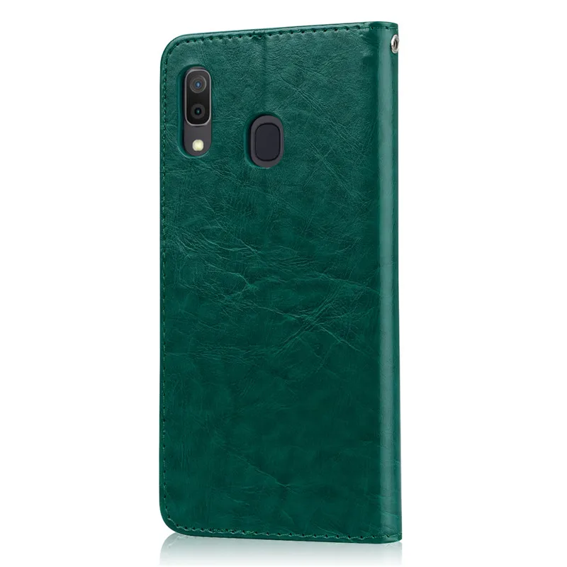 Роскошный кожаный чехол-книжка для samsung A20, чехол-кошелек, чехол для телефона samsung Galaxy A20 A 20 SM-A205F A205 A205F, чехол