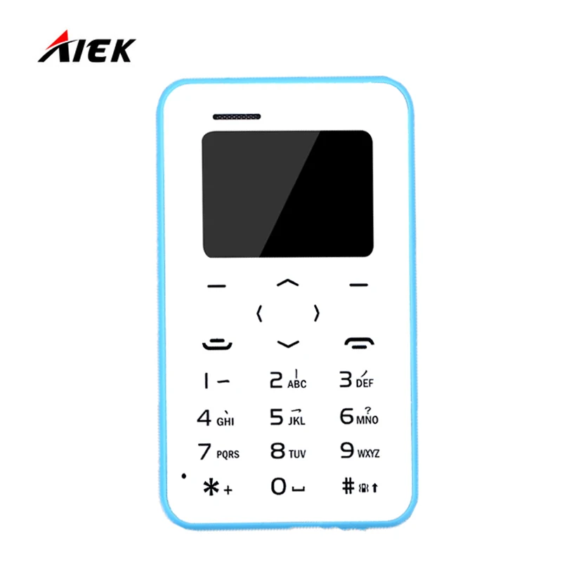 Мини телефон AEKU Q2 GSM карты мобильного телефона ультра тонкий 4 8 мм Pocke Детский