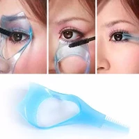 eyelash tools 3 in 1 makeup mascara shield guard curler applicator comb guide card makeup tool beauty cosmetic tool dropship