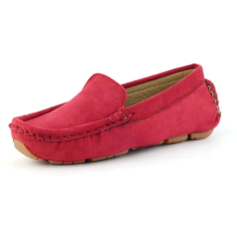 Girls Shoes Kids Solid Color Students Flats Parent Baby Slip on Loafers Moccasins Doug boys Leather | Детская одежда и обувь
