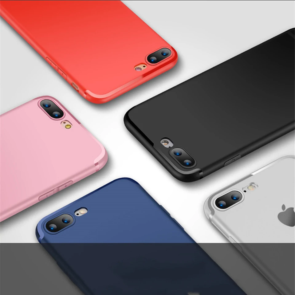 Ультратонкий резиновый матовый чехол для iphone 7 Plus SE 5 5S 6 6s 8 X Samsung Galaxy Note S8 S6 S7 Edge