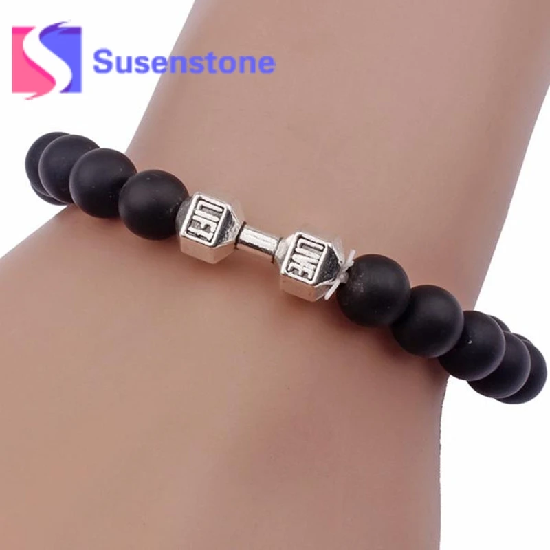 Новинка 2019 эластичные браслеты унисекс из бисера сплав натуральный камень